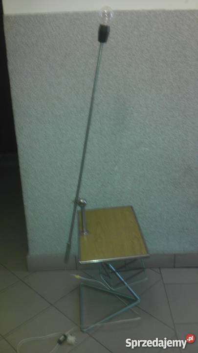 Stolik gazetnik z lampą PRL pomorskie Gdańsk