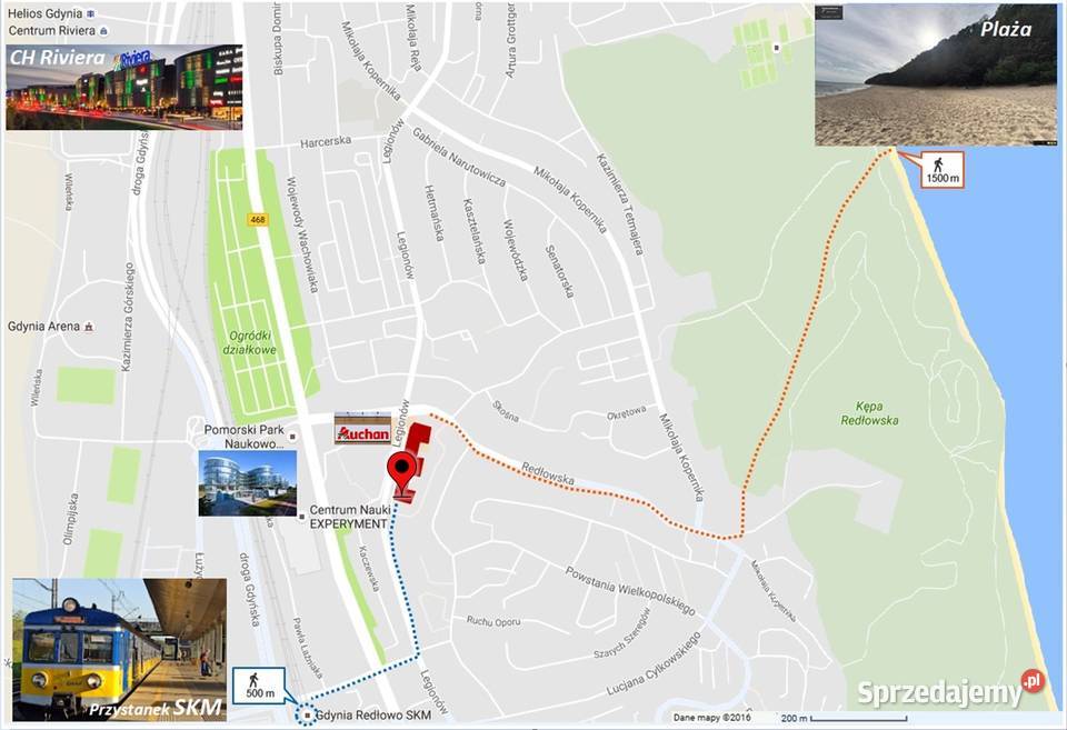 Mieszkanie 2 pok nowy blok winda 500m SKM Gdynia