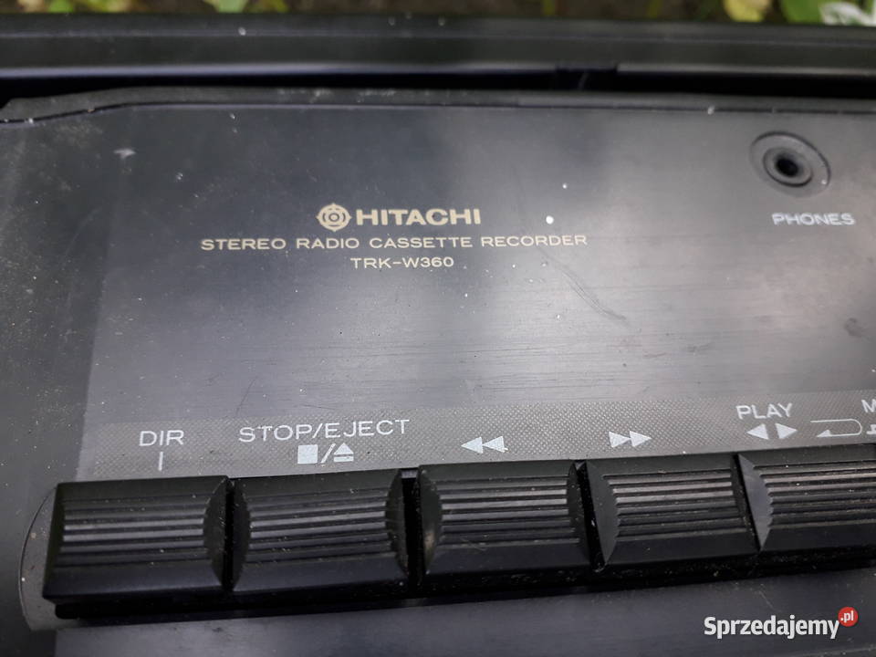 Radiomagnetofon Hitachi TRK W360 Elektronika Warszawa