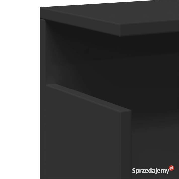 Półka ścienna 60x20x30 czarna materiał Warszawa