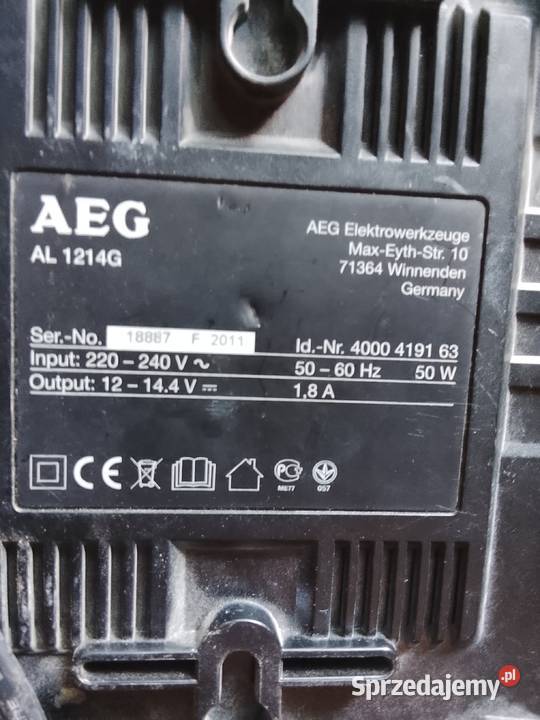 Wkrętarka akumulatorowa AEG uszkodzona Kolbuszowa