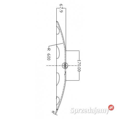 Talerz agregatu talerzowego zębaty 560 mm 6 Sieradz sprzedam