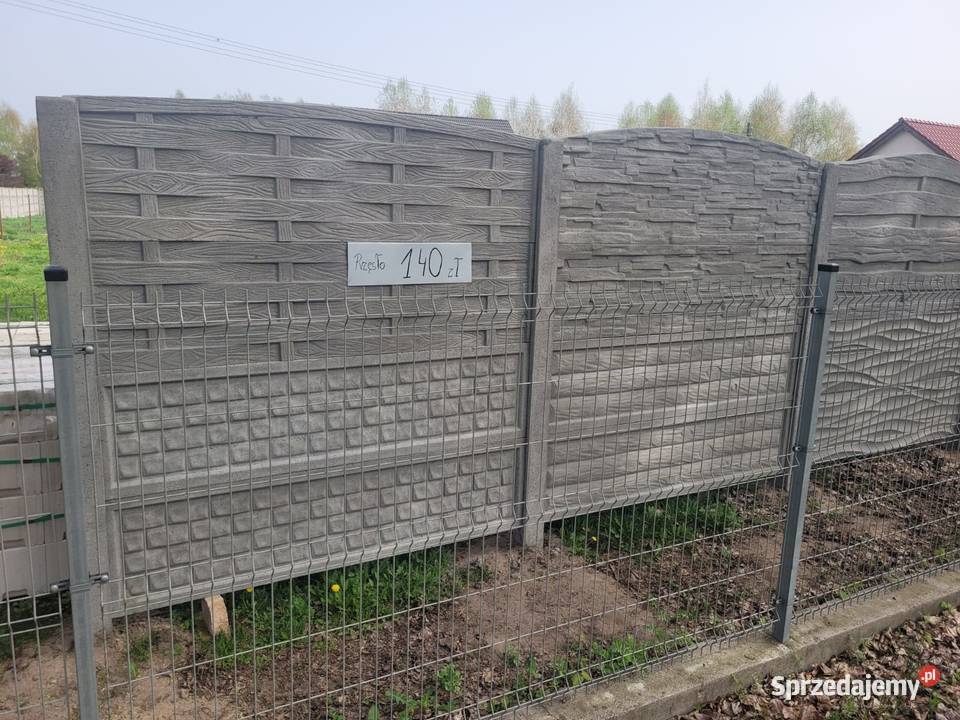 Płoty Betonowe różne rodzaje montaż Szczecin