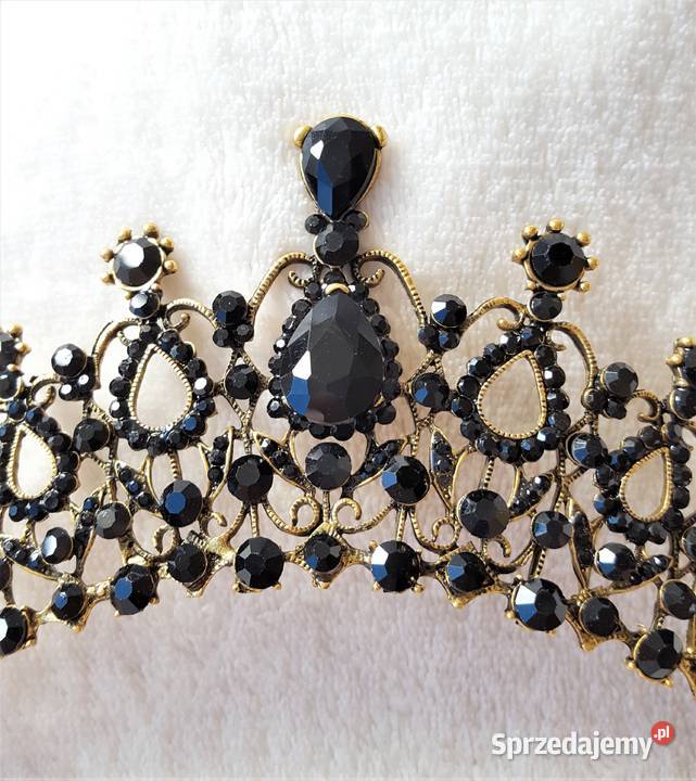 Nowa korona diadem tiara opaska złoty kolor Szczecin