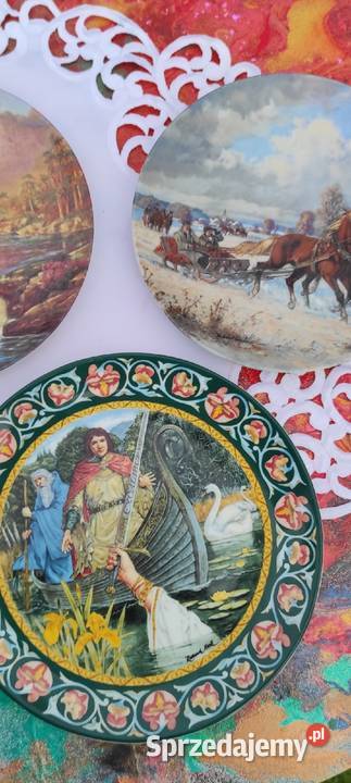 Kolekcjonerski talerz porcelanowy sygnowany sprzedam