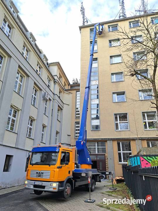 Zwyżka Koszęcin podnośnik koszowy wynajem do 35m śląskie
