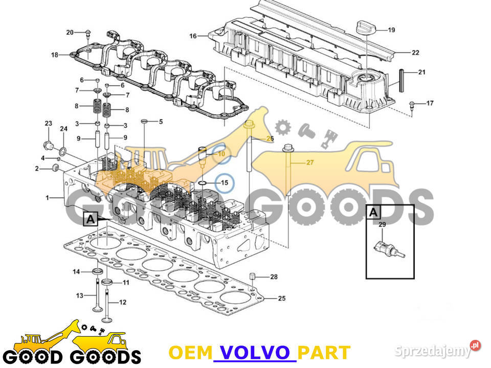 VOLVO OBSADA TULEJKA WTRYSKIWACZA ORING 20903104 Władysławów