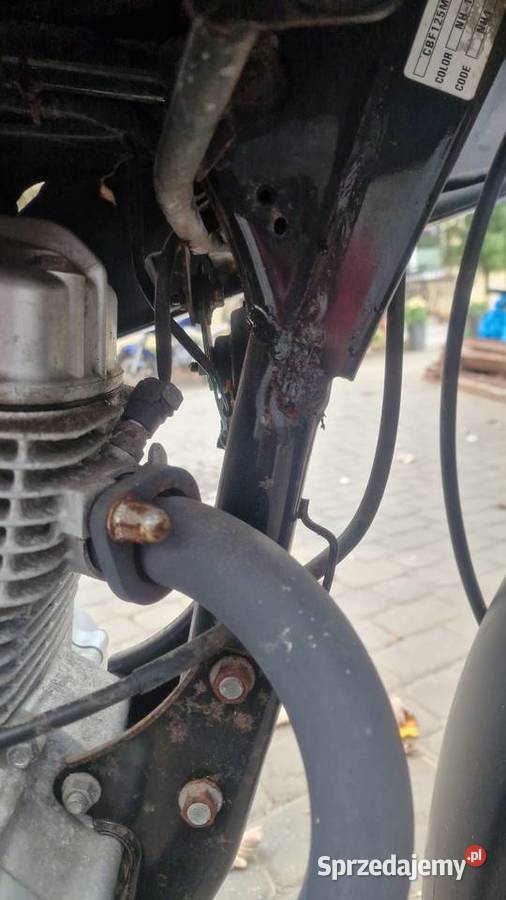 Honda CBF125 uszkodzona 09 silnik naked Motocykle, skutery, quady Piaseczno