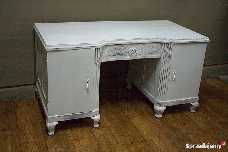 SECESYJNE BIURKO BIELONE ANTYK VINTAGE IMPRESJA Radzymin