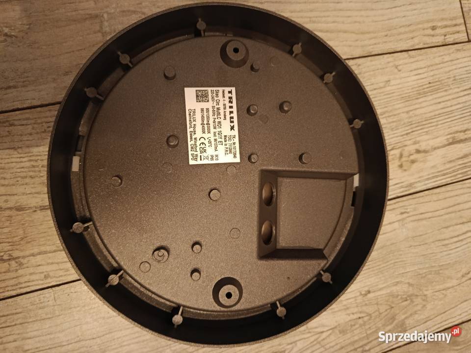 antracytowa lampa ścienna i sufitowa LED Trilux Lampy wiszące