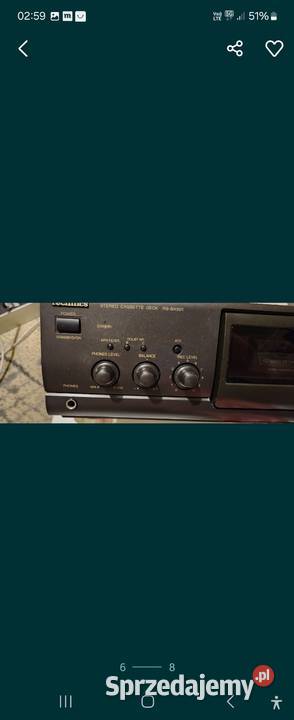 RSBX501 Technics Stereo Cassette Deck Magnetofon śląskie Gliwice