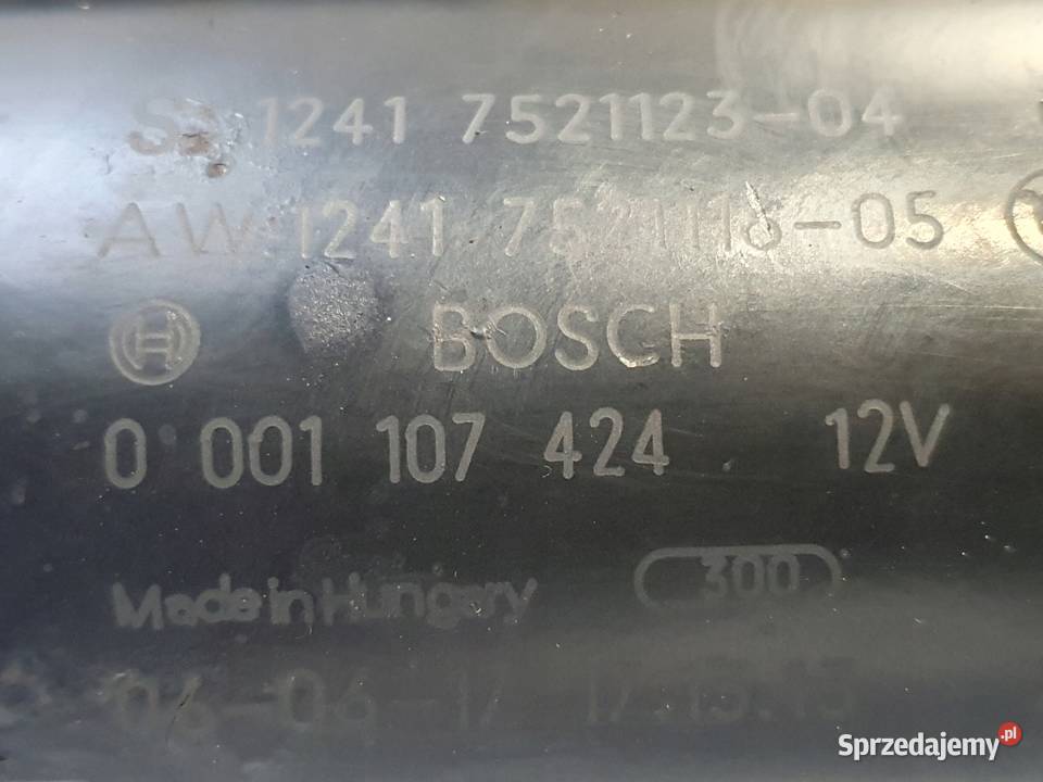 ROZRUSZNIK BMW E90 25 i bosch 0001107424 7521123 osobowe Chełm