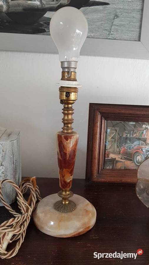 lampa gabinetowa witrażowa na marmurowej nodze zachodniopomorskie Białogard