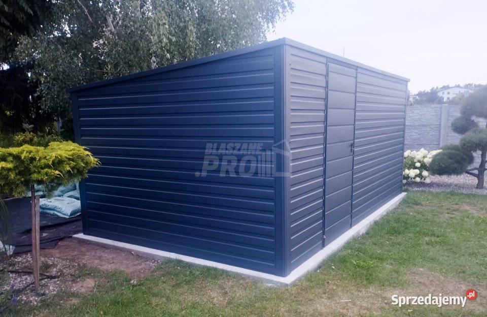 Domek ogrodowy schowek 5x3 drzwi antracyt Dach podlaskie Gudebsk