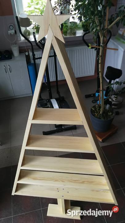 Świąteczna choinka drewniana choinka trókąt z Radków sprzedam