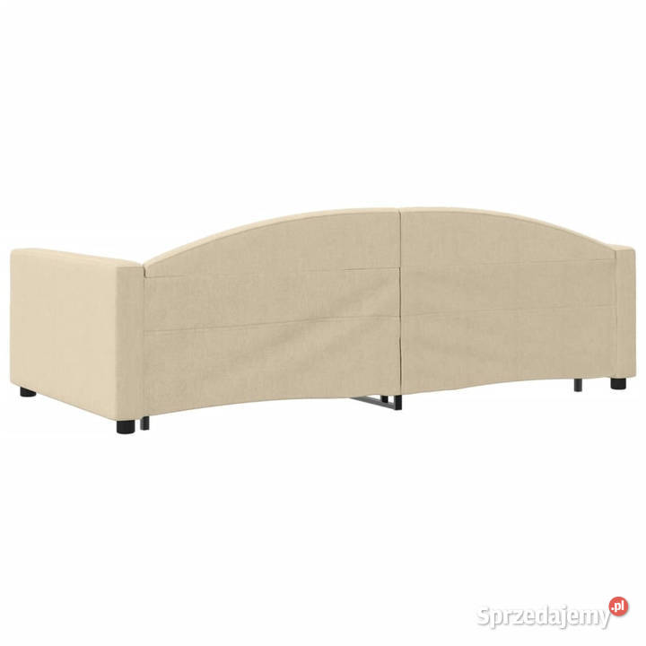 Sofa rozsuwana z szufladami kremowa tkanina Warszawa