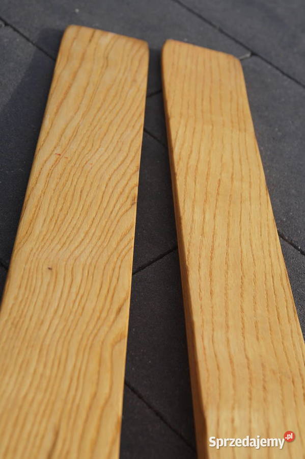 Stare narty jesionowe 155 kijki w komplecie Pruchnik