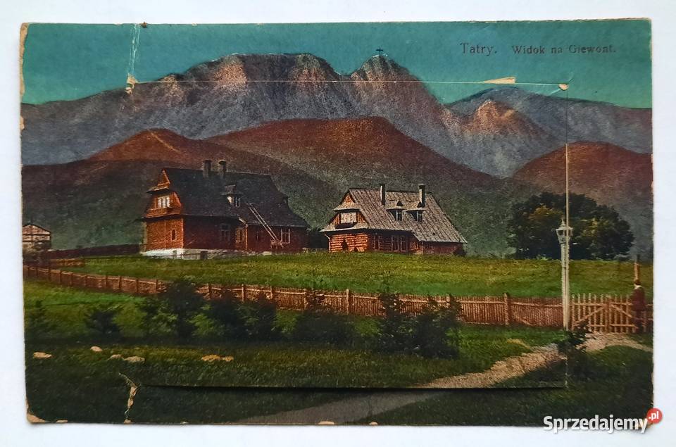 Przedwojenna Pocztówka III Tatry Widok na Pocztówki i karty telefoniczne