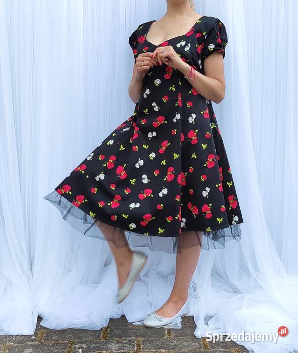 Sukienka Joe Browns midi 48 4XL plus size retro