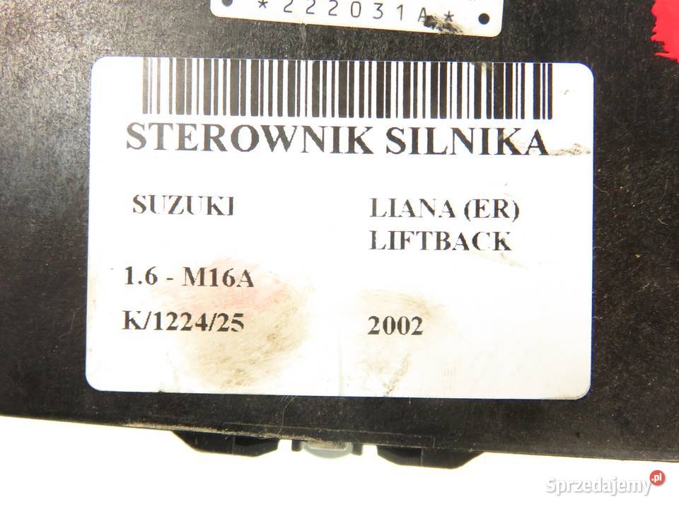 STEROWNIK SUZUKI LIANA LIFTBACK 16 M16A