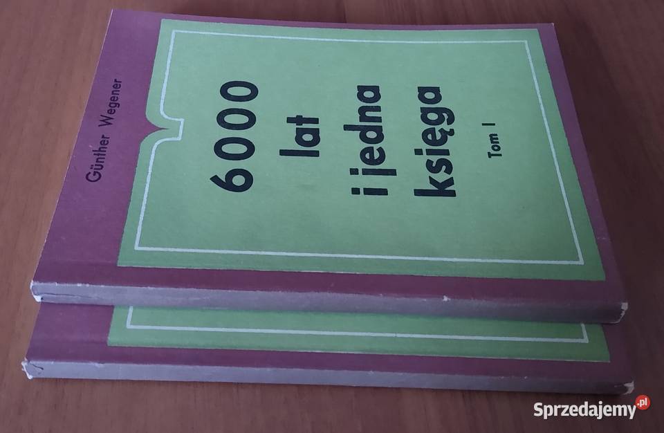 6000 lat i jedna księga 12 Gunther Wegener Książki naukowe i popularnonaukowe Gdańsk sprzedam
