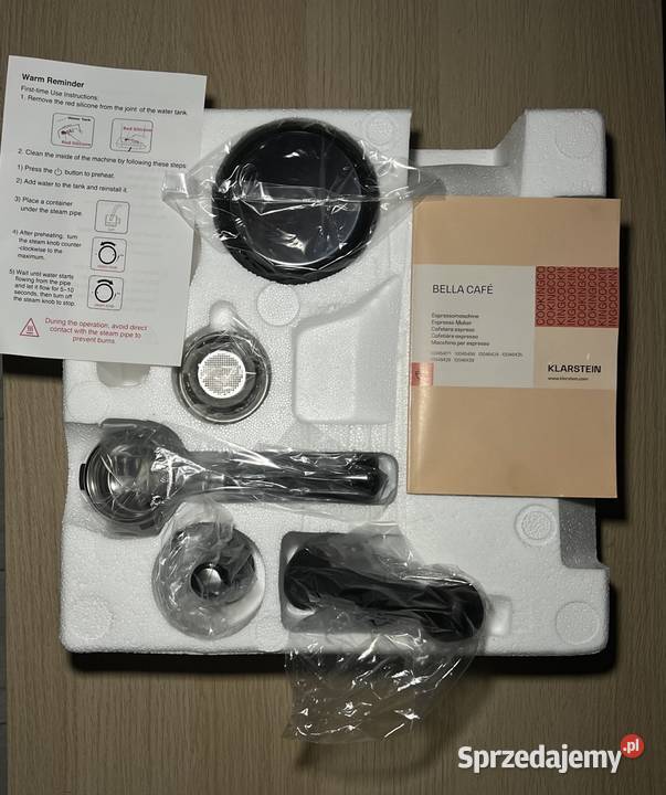 Bella Caf 1550W 20bar Ekspres Kolbowy Czarny śląskie Jaworzno