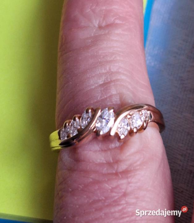 Pierścionek Damski Złoto 585 Diament szlif Grodzisk Mazowiecki
