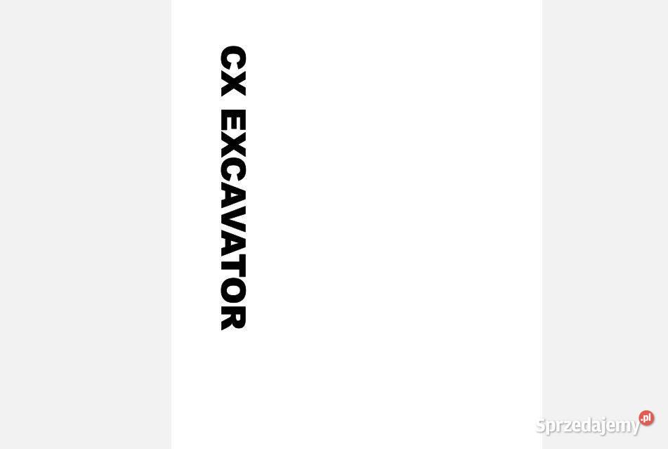 Case CX75SR CX80 CX135SR koparka instrukcja Kielce