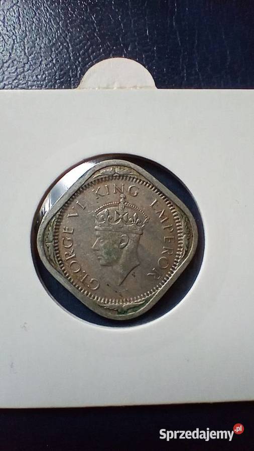 Stare monety 2 anna 1940 Indie Brytyjskie podkarpackie Lesko