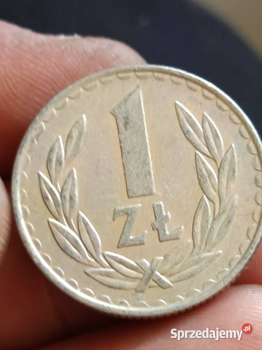 Sprzedam 1 zloty 1986 mała skrętka Numizmatyka Chełm