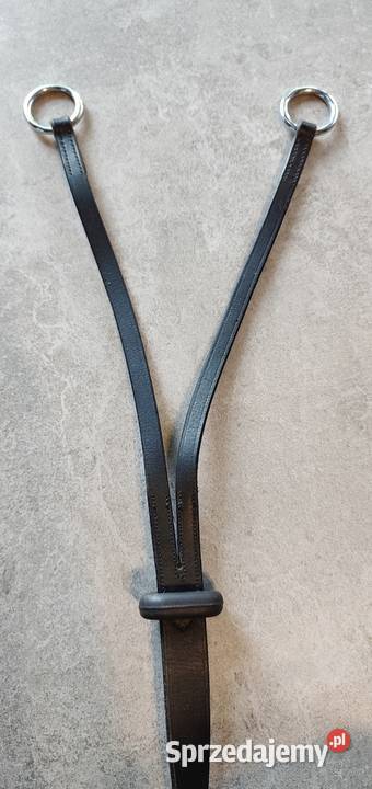 Wytok skórzany z gumowym kółkiem czarna skóra Dla koni Jasień sprzedam