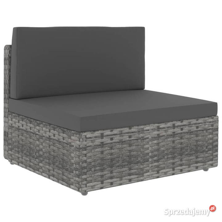 Sofa modułowa 2osobowa rattan PE szara WM49523 Warszawa