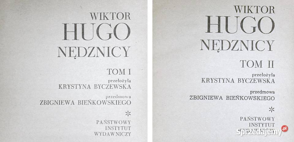 Nędznicy Tom 1234 Victor Hugo miękka Chełm