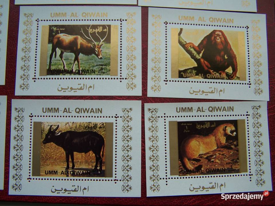 Umm Al Quiwain ZEA MNH 1972 Dzikie Zwierzęta 2