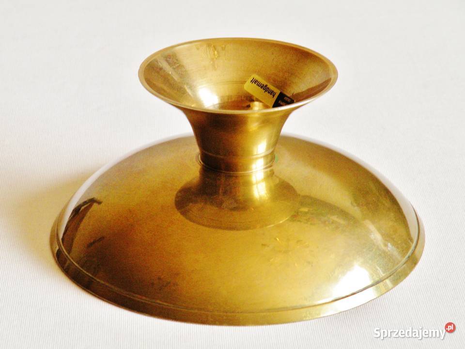 Paterka mosiężna ręcznie inkrustowana emalią kujawsko-pomorskie Bydgoszcz sprzedam