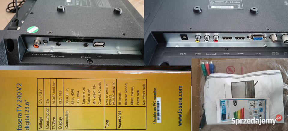 Mega zestaw kemping telewizor 12 bank energii Legnica sprzedam