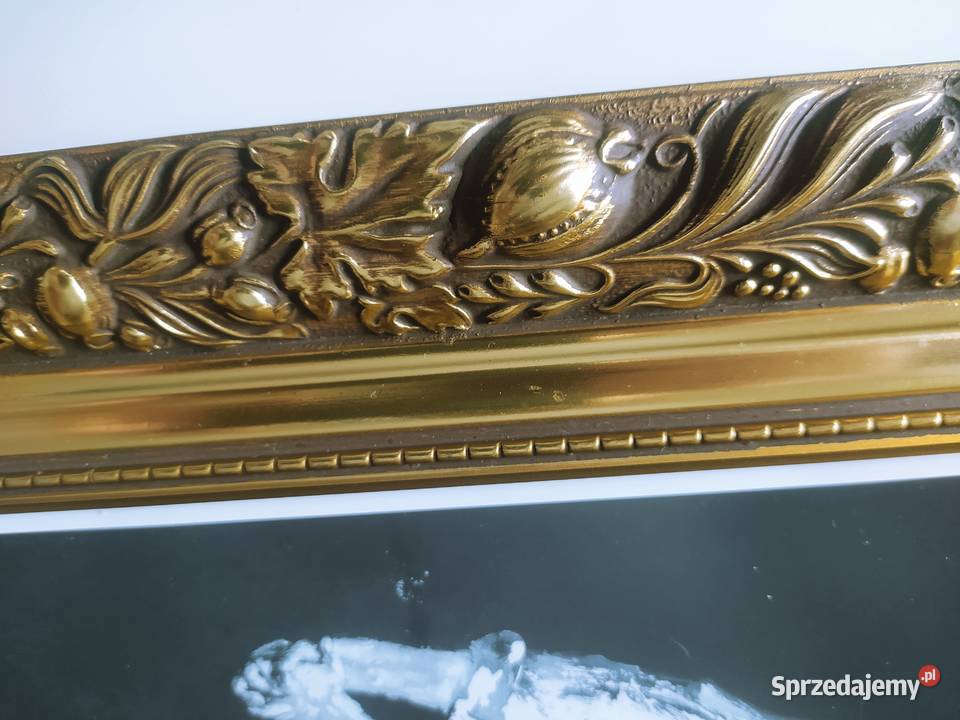 obraz w ozdobnej drewnianej ramie Warszawa