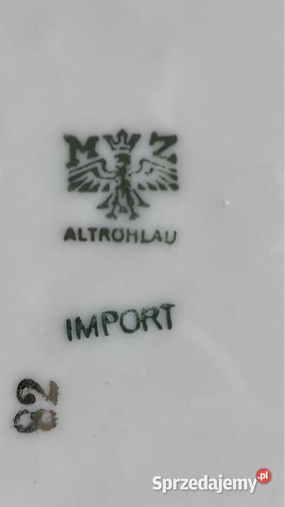 Talerzyk ecru Syg MZ Altrohlau Import z lat 1938 Gdańsk sprzedam