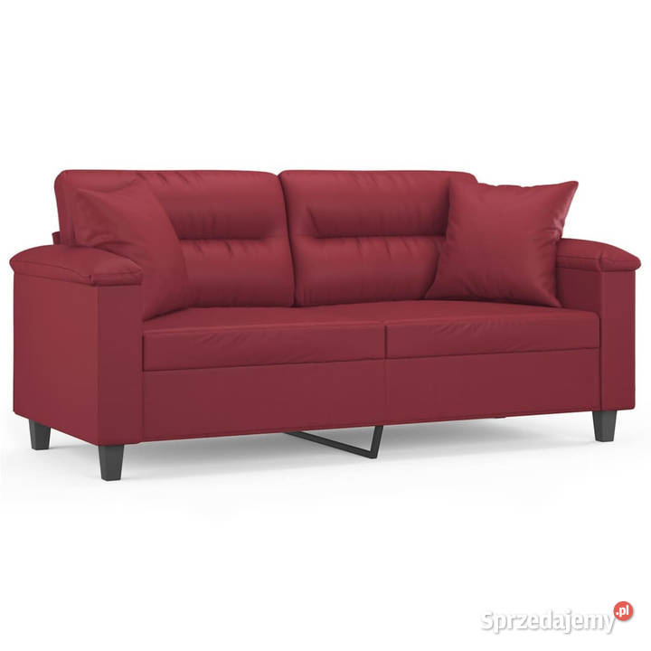 2os sofa z poduszkami winna czerwień 140 Warszawa