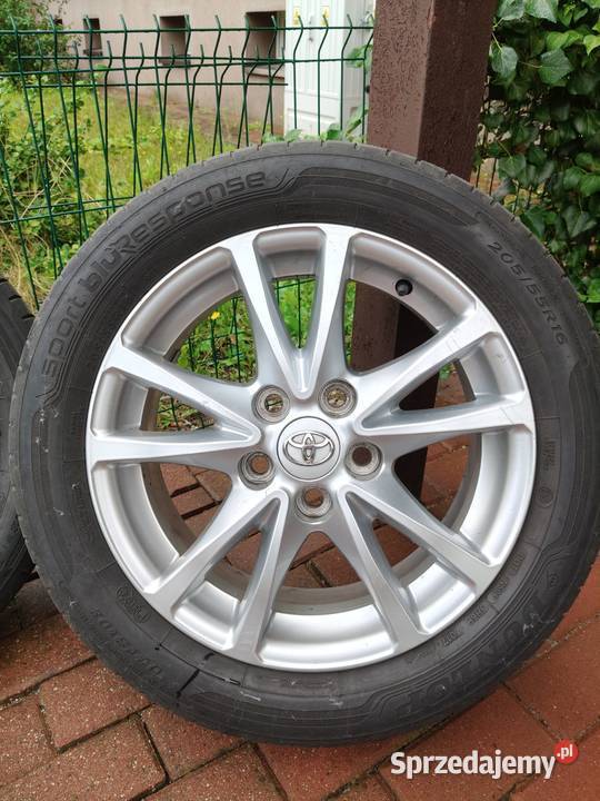 Koła 16 alufelgi opony letnie Dunlop TOYOTA mazowieckie Wieliszew