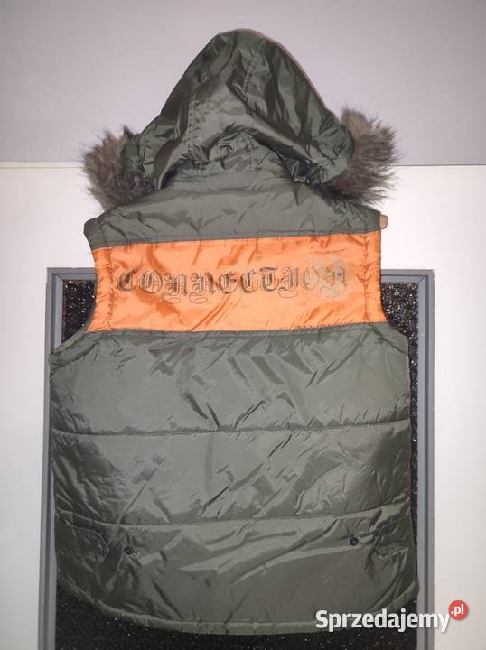 Super kamizelka damska ocieplana z kapturem zielony opolskie sprzedam