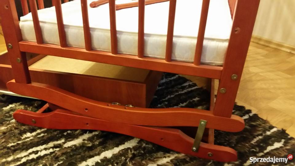 Łóżeczko Klupś Radek Kołyska Szuflada Materac Koszalin