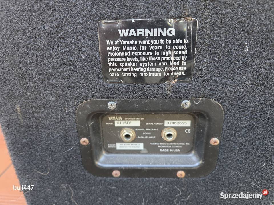 yamaha s115iv 500w mikserym nagłośnienie Chełm Śląski