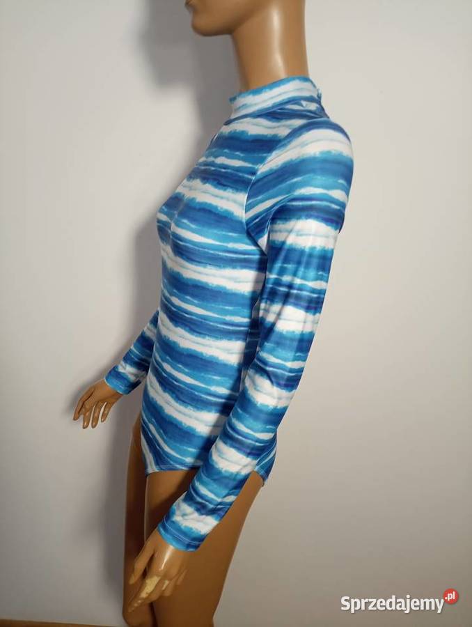 błękitny kostium kąpielowy długi rękaw r 36 i Zamość sprzedam