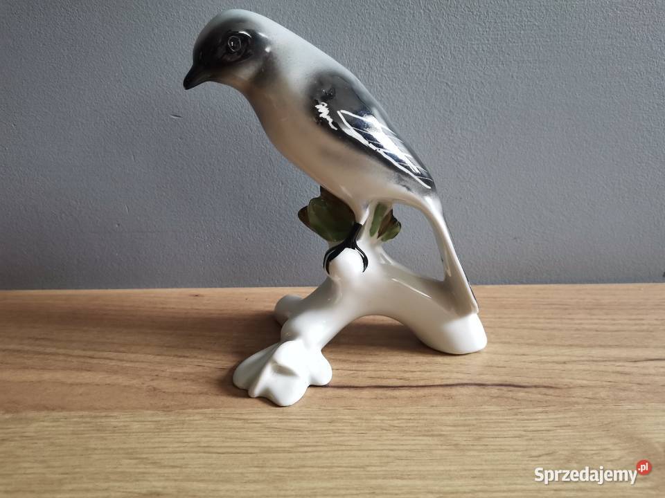 Stara figurka porcelanowa Ptak Dzieżba Katowice