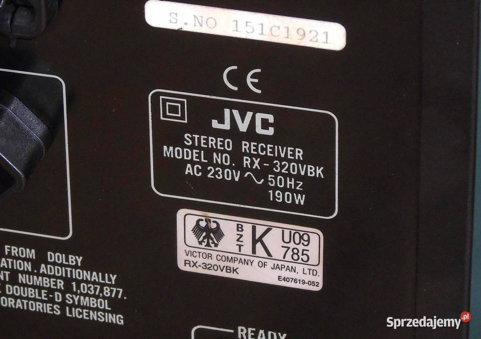Amplituner JVC RX320 mocny i sprawny DOSTAWA podkarpackie Jasło