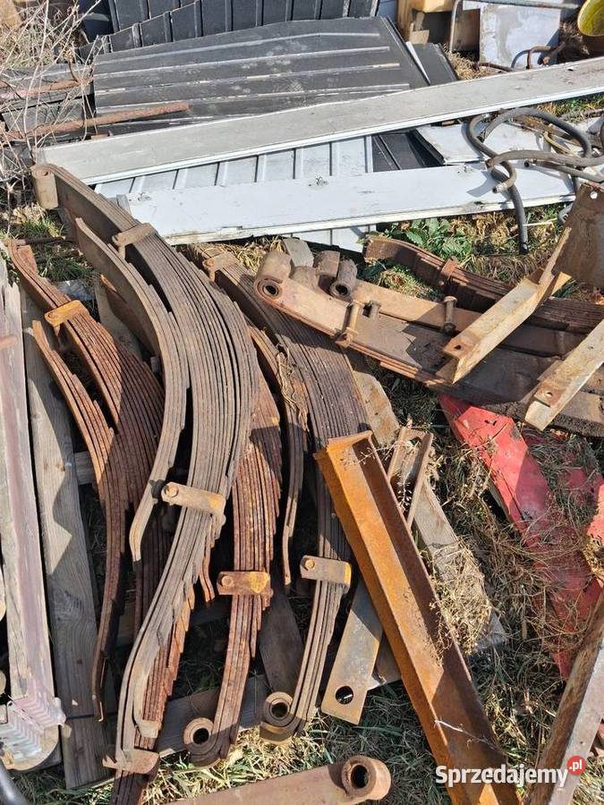 Przyczepa jednoosiowa rama resory obrotnica Piotrków Drugi