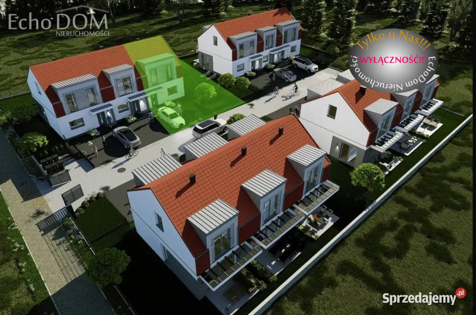 Dom bliźniak Kraków Mirosława Krzyżańskiego 87.27m2 Nieruchomości