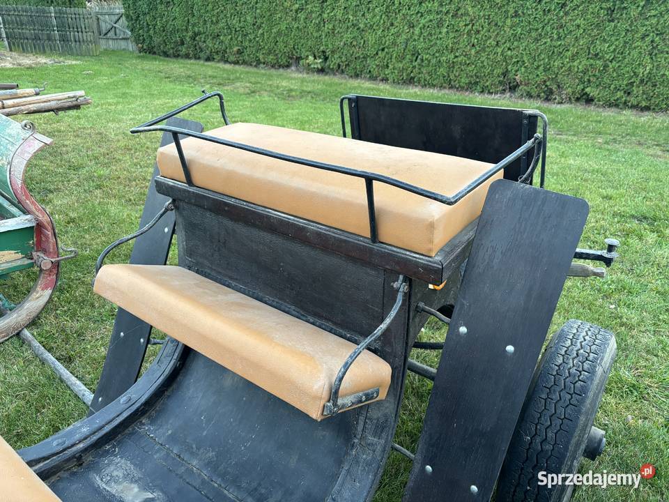 Bryczka przedwojenna rzemieślnicze koła stan Biłgoraj sprzedam