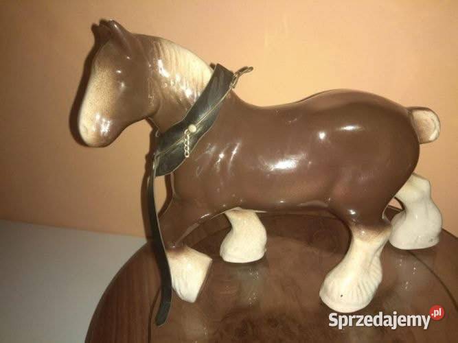 Koń porcelanowy pociągowy 150 Gdańsk